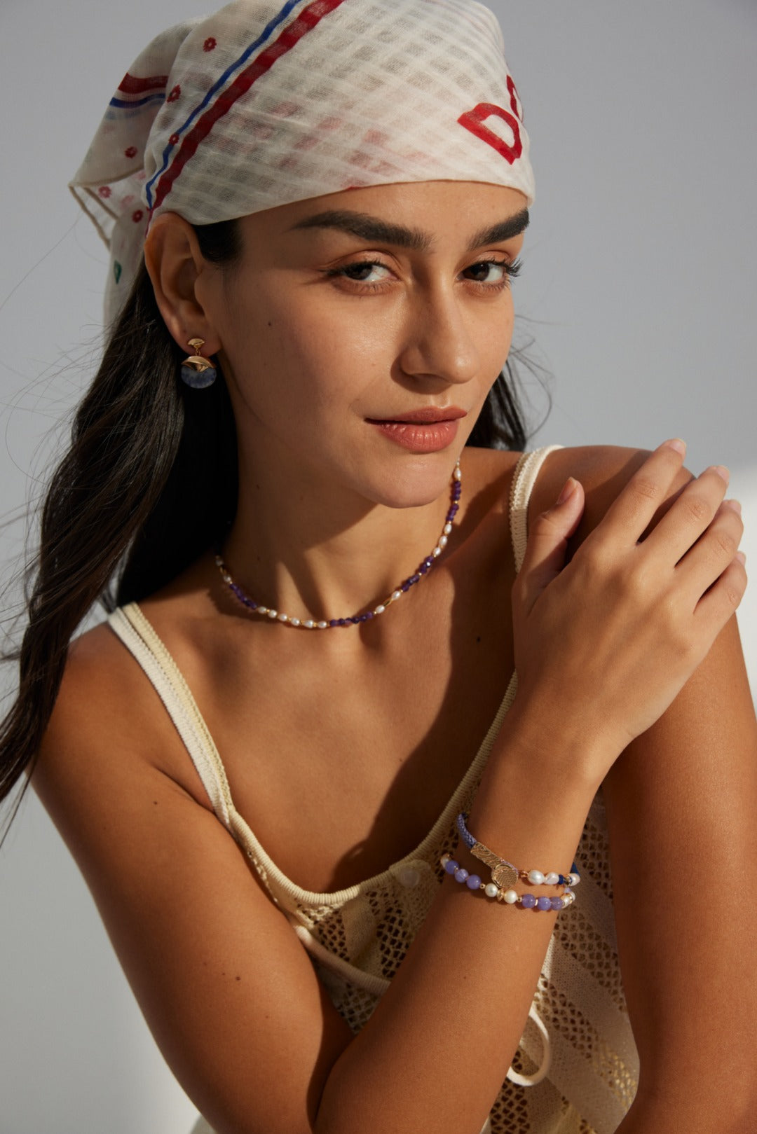Natural Pearl & Kunzite Bracelet - with S925 Sterling Silver