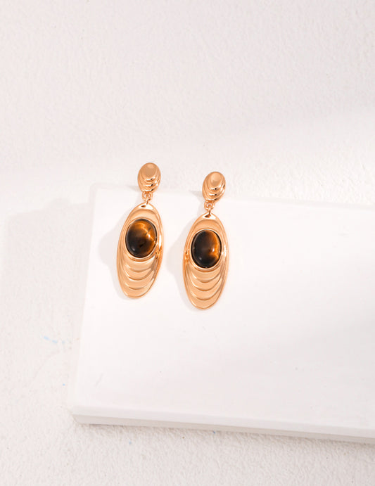Tiger eye stone Earrings
