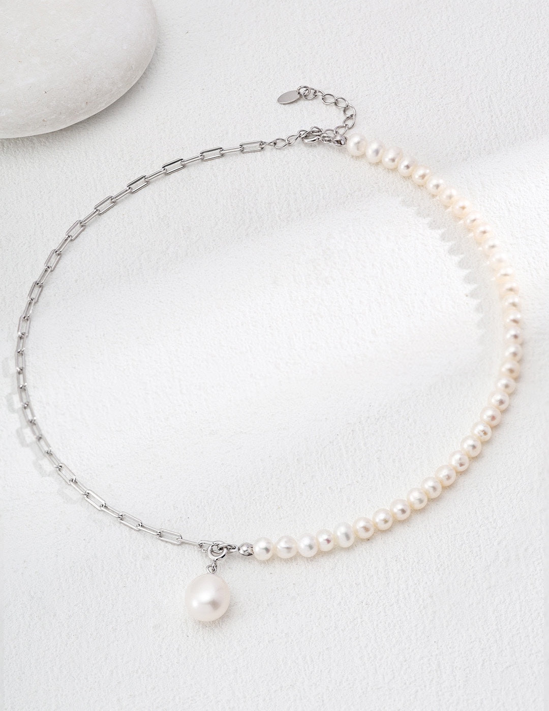 Minimalist French Natural Pearl Necklace