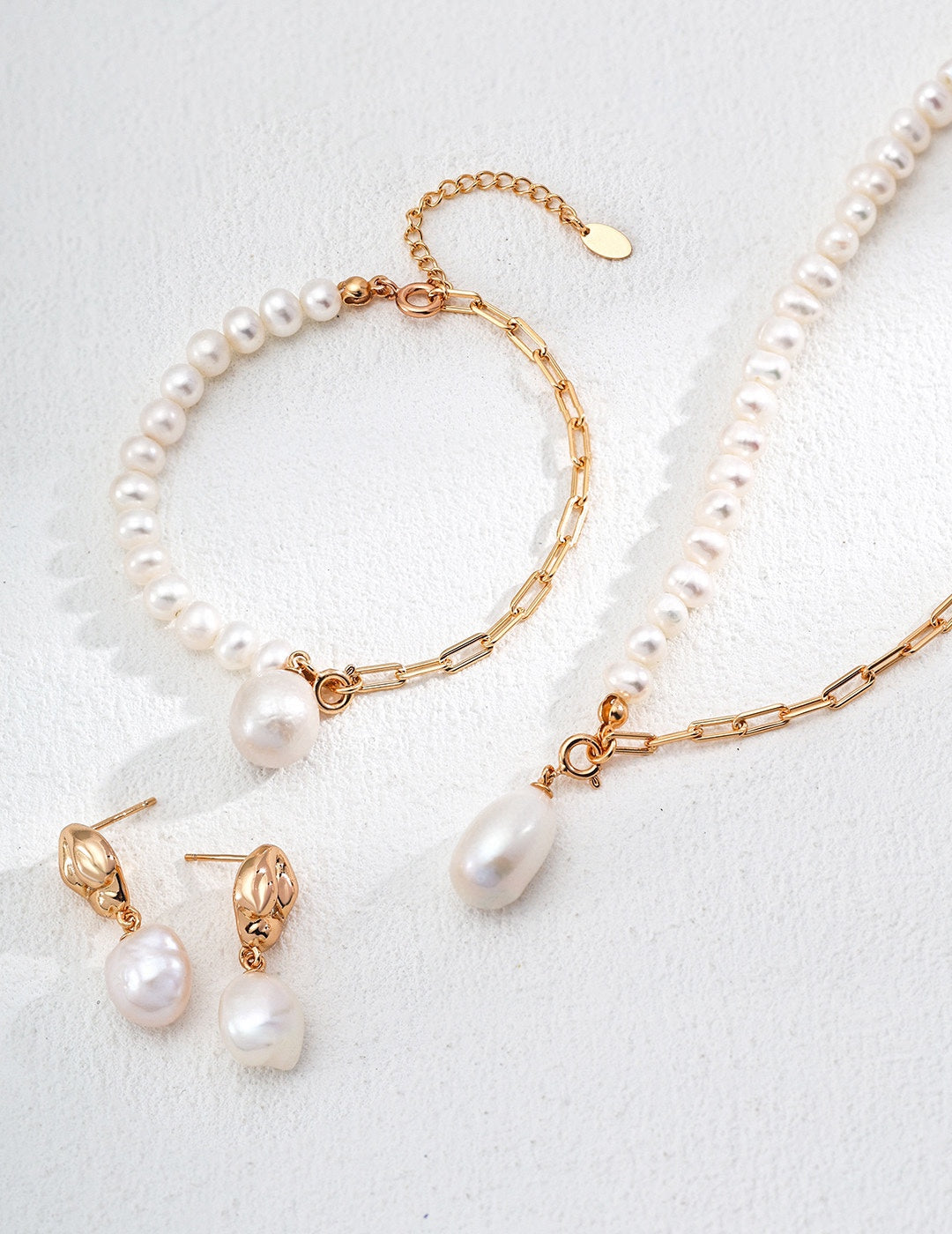 Minimalist French Natural Pearl Necklace