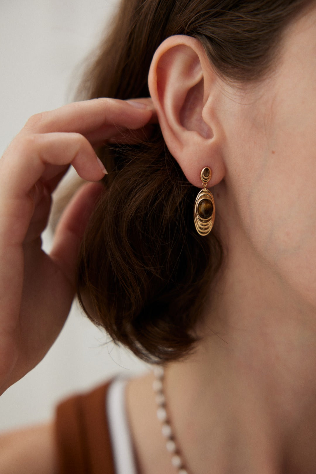 Tiger eye stone Earrings